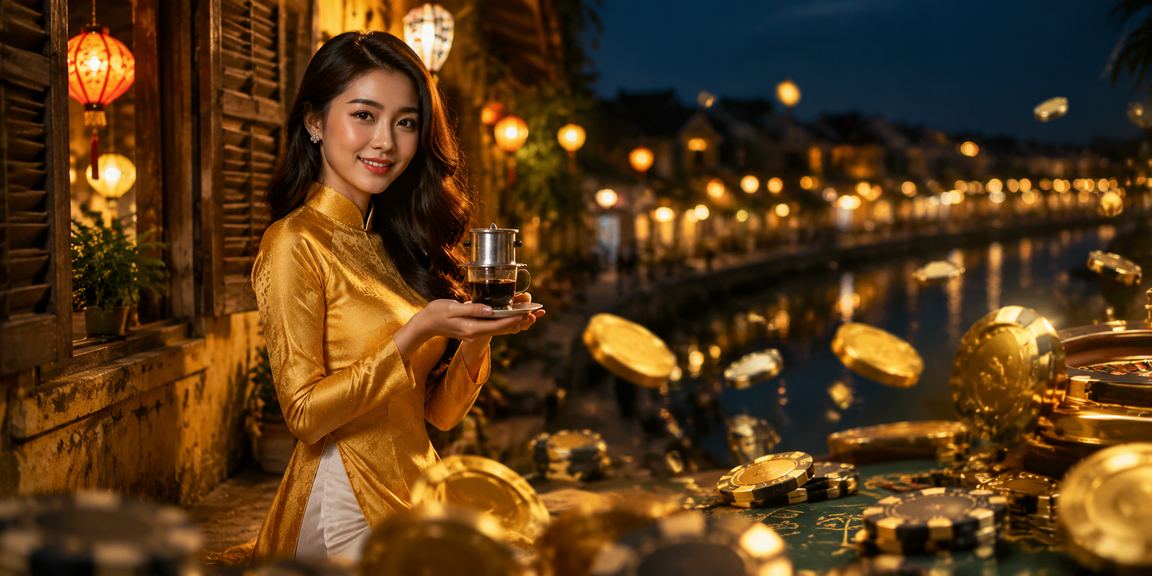 Phụ nữ mặc áo dài tại Hội An tìm hiểu chính sách bảo mật dữ liệu trực tuyến