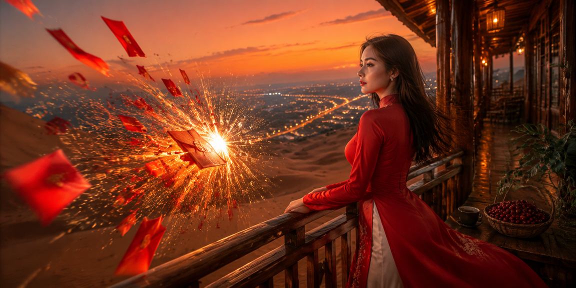 Phong bì đỏ may mắn và ưu đãi đặc biệt tại Mũi Né trong dịp lễ hội